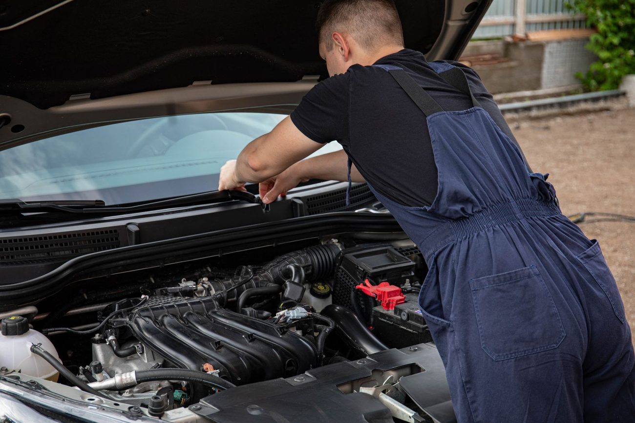 A certified technician at work